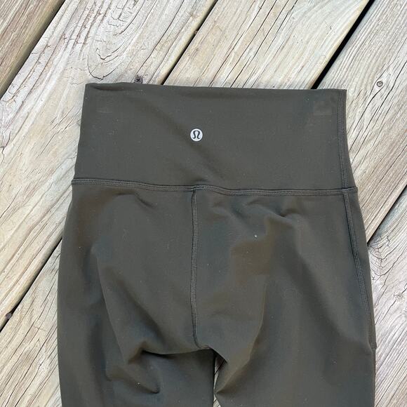 Lululemon Women's Wunder Under Hi-Rise Tech Mesh 28" Leggings Green Size 4 - Picture 4 of 9